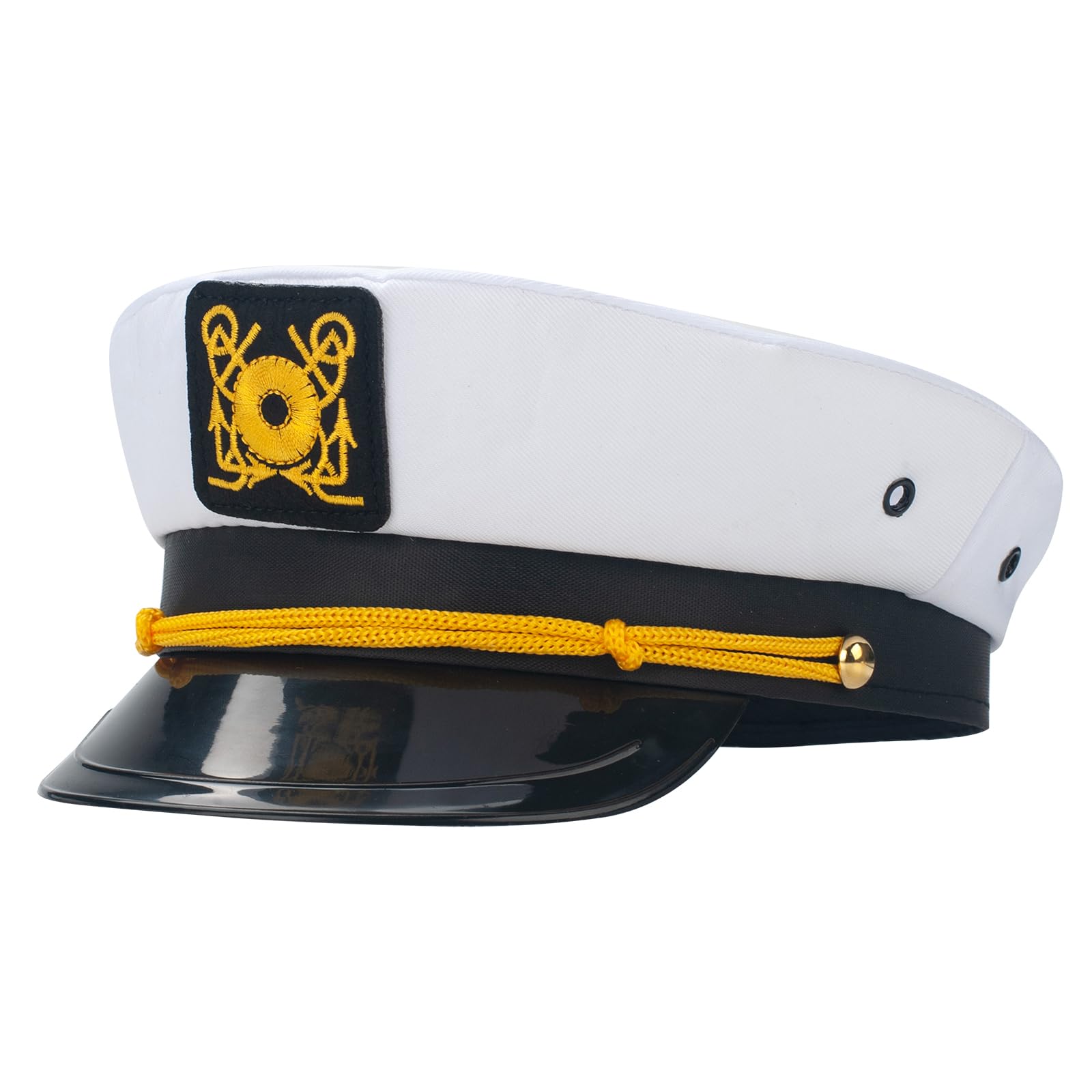 Captain Hat for Men Women Sailor Skipper Cap Navy Yacht Rock Party